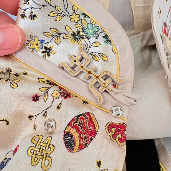 Vintage Silk Asian Dress Set The Old Peking Silk Co Sz Small - Picture 4 of 15